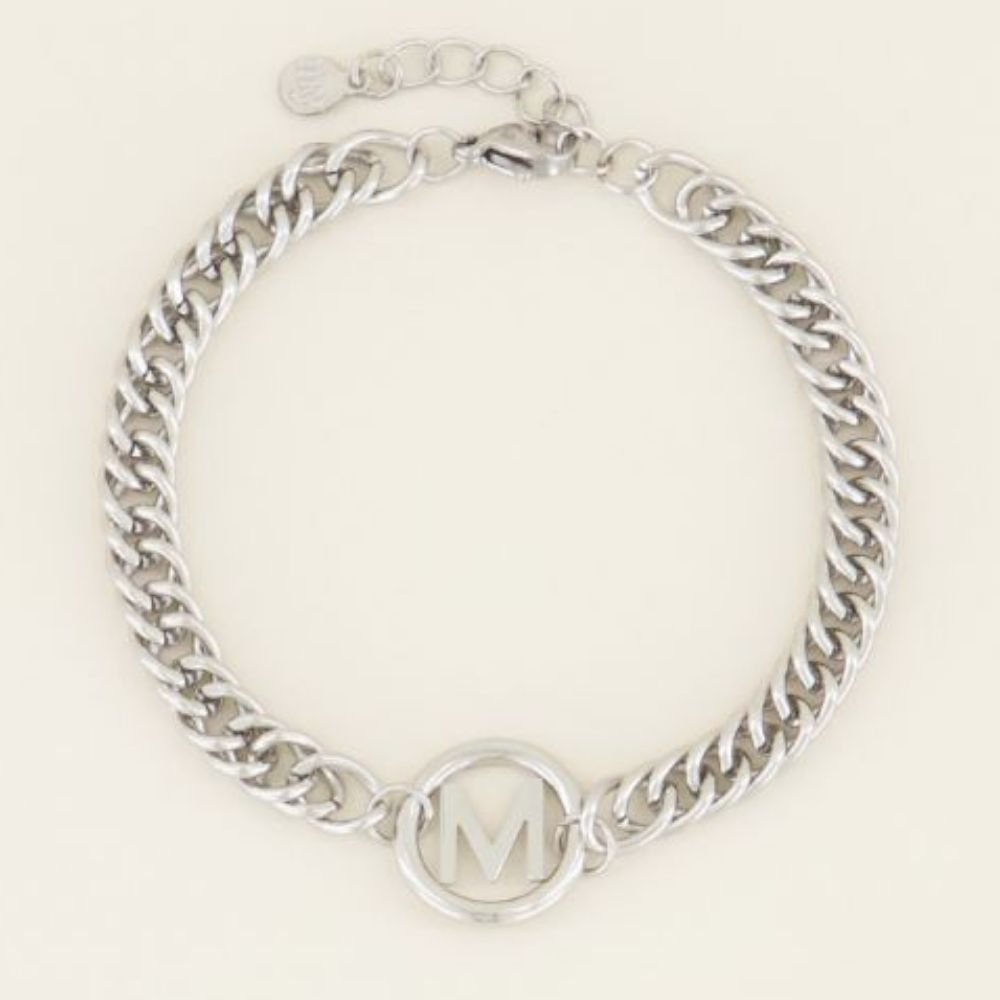 MY JEWELLERY | Armband chunky initials silver